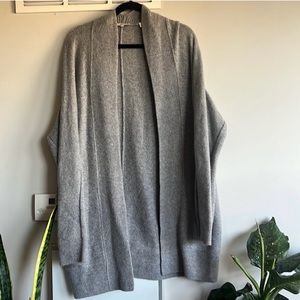 VINCE Grey Cashmere Cardigan XL